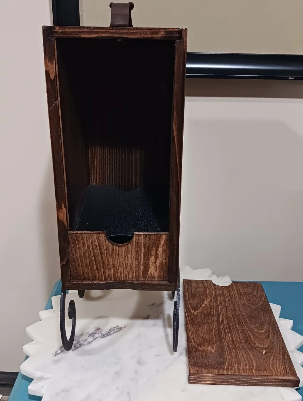 Wine Nook Box Wine Wood Stand Holder Dispenser